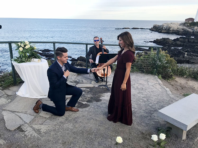 Carlin Bates and Evan Stewart are Engaged! View photos of the proposal!