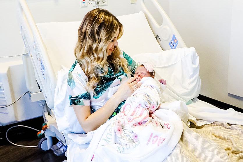 John and Alyssa Webster welcome baby girl Maci Jo